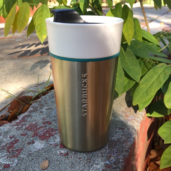 Starbucks 2013 Stainless Steel Ceramic Mobile Travel Mug - Picture 3 of 5